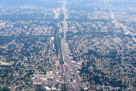 Arial view of Sunrise Highway