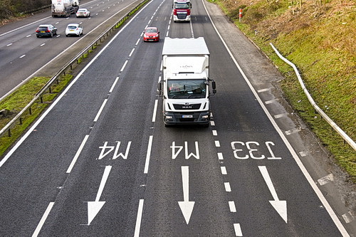 Overview of traffic on highway