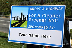 Adopt a Highway sign on a NYS highway
